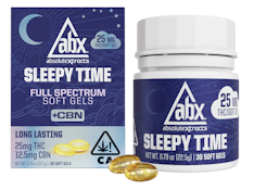 SLEEPY TIME 25MG THC : 12.5MG CBN SOFTGELS (30 CAPSULES)