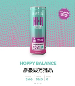 HI-FI SESSIONS HOPPY BALANCE 1:1 CBD SPARKLING WATER 5MG