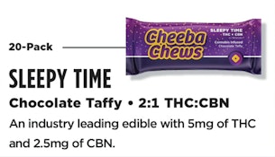 SLEEPYTIME 2:1 THC:CBN CHOCOLATE TAFFY 100MG