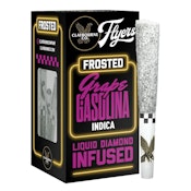GRAPE GASOLINA FROSTED FLYERS INFUSED PREROLLS 2.5G 5PK
