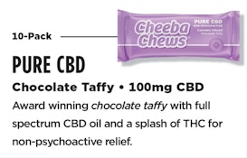 PURE CBD CHOCOLATE TAFFY 0MG