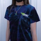 PURPLE TIE-DYE SHIRT WOMENS MEDIUM