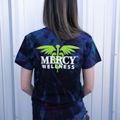 PURPLE TIE-DYE MENS SHIRT X-LARGE