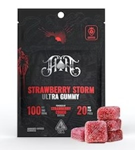 STRAWBERRY STORM STRAWBERRY COUGH GUMMIES 100MG